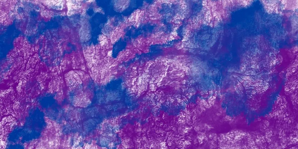 Purple and blue mottled watercolor texture with cloud-like forms