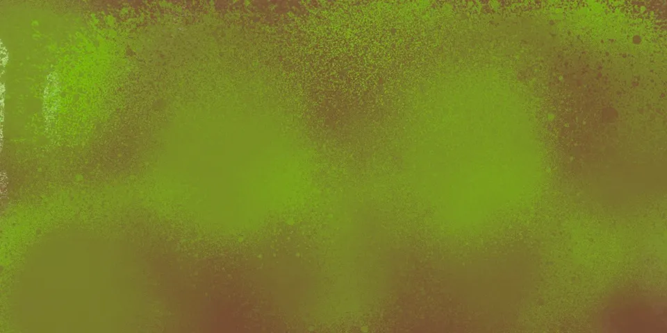 Bright green spray paint grunge texture with dark edges