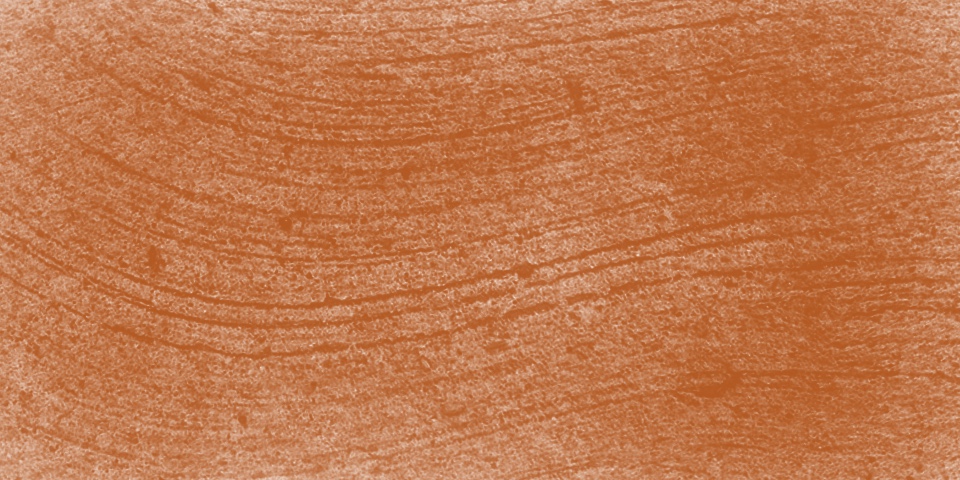 Warm terracotta orange brushed wood grain texture